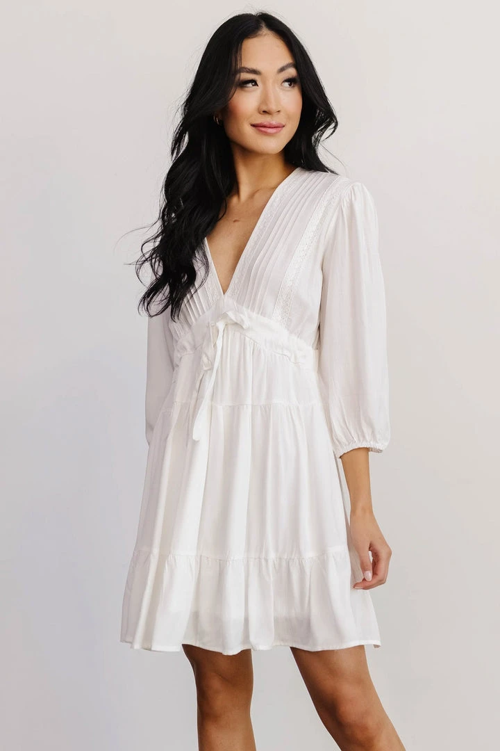 POL Amelia Boho Mini Dress | Off White 5 POL Amelia Boho Mini Dress | Off White