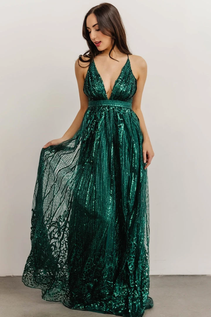 RR Anastasia Gown | Green Sequin Dresses 3 RR Anastasia Gown | Green Sequin Dresses