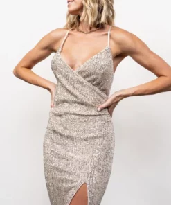 AK Annabel Sequin Tank Midi Dress Dresses