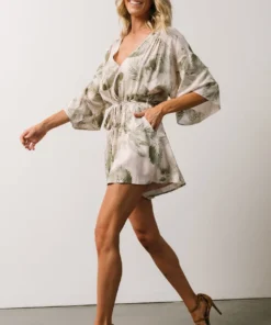 DF Anya Palm Leaf Romper | Olive