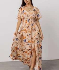 BB Custom April Sweetheart Maxi Dress | Autumn Bouquet