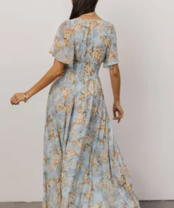 BB Custom April Sweetheart Maxi Dress | Blue Blooms