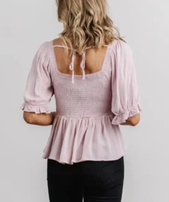 IL Arden Smocked Top | Pale Pink 8 IL Arden Smocked Top | Pale Pink