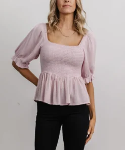 IL Arden Smocked Top | Pale Pink 9 IL Arden Smocked Top | Pale Pink