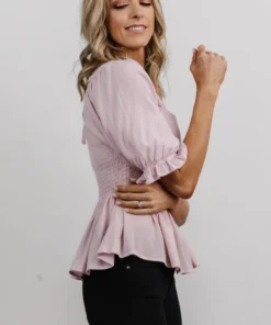 IL Arden Smocked Top | Pale Pink 7 IL Arden Smocked Top | Pale Pink