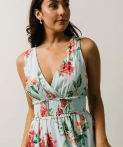 FT Arnna Layered Maxi Dress | Light Blue + Pink Multi Floral 13 FT Arnna Layered Maxi Dress | Light Blue + Pink Multi Floral