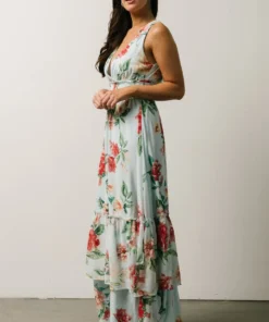 FT Arnna Layered Maxi Dress | Light Blue + Pink Multi Floral 11 FT Arnna Layered Maxi Dress | Light Blue + Pink Multi Floral