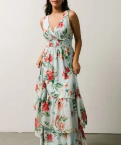 FT Arnna Layered Maxi Dress | Light Blue + Pink Multi Floral 9 FT Arnna Layered Maxi Dress | Light Blue + Pink Multi Floral