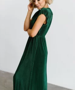 BB Custom Athena Pleated Maxi Dress | Forest 15 BB Custom Athena Pleated Maxi Dress | Forest