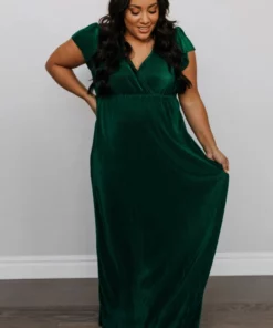 BB Custom Athena Pleated Maxi Dress | Forest 14 BB Custom Athena Pleated Maxi Dress | Forest