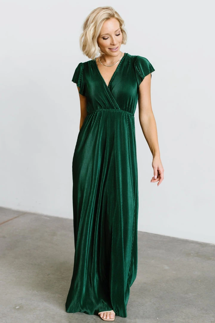 BB Custom Athena Pleated Maxi Dress | Forest 4 BB Custom Athena Pleated Maxi Dress | Forest