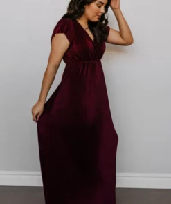 BB Custom Athena Pleated Maxi Dress | Mulberry 20 BB Custom Athena Pleated Maxi Dress | Mulberry