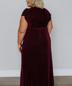 BB Custom Athena Pleated Maxi Dress | Mulberry 24 BB Custom Athena Pleated Maxi Dress | Mulberry