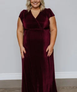 BB Custom Athena Pleated Maxi Dress | Mulberry 18 BB Custom Athena Pleated Maxi Dress | Mulberry