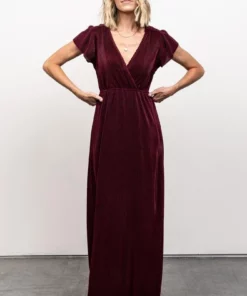 BB Custom Athena Pleated Maxi Dress | Mulberry 26 BB Custom Athena Pleated Maxi Dress | Mulberry