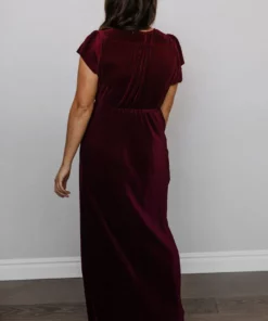 BB Custom Athena Pleated Maxi Dress | Mulberry 23 BB Custom Athena Pleated Maxi Dress | Mulberry