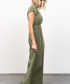 BB Custom Dresses Athena Pleated Maxi Dress | Sage 18 BB Custom Dresses Athena Pleated Maxi Dress | Sage
