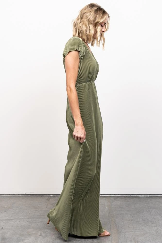 BB Custom Dresses Athena Pleated Maxi Dress | Sage 8 BB Custom Dresses Athena Pleated Maxi Dress | Sage