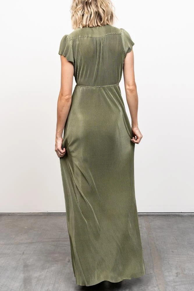 BB Custom Dresses Athena Pleated Maxi Dress | Sage 7 BB Custom Dresses Athena Pleated Maxi Dress | Sage