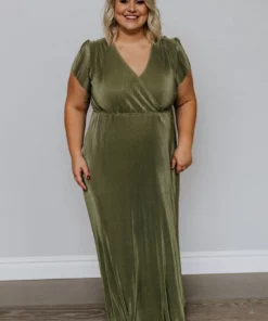 BB Custom Dresses Athena Pleated Maxi Dress | Sage 13 BB Custom Dresses Athena Pleated Maxi Dress | Sage