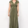 BB Custom Dresses Athena Pleated Maxi Dress | Sage