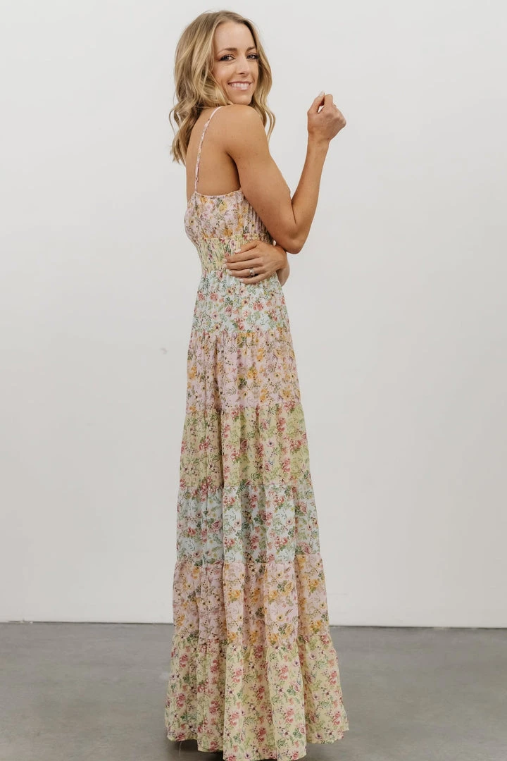 FT Dresses Azalea Tiered Maxi Dress | Multi Floral Print 7 FT Dresses Azalea Tiered Maxi Dress | Multi Floral Print