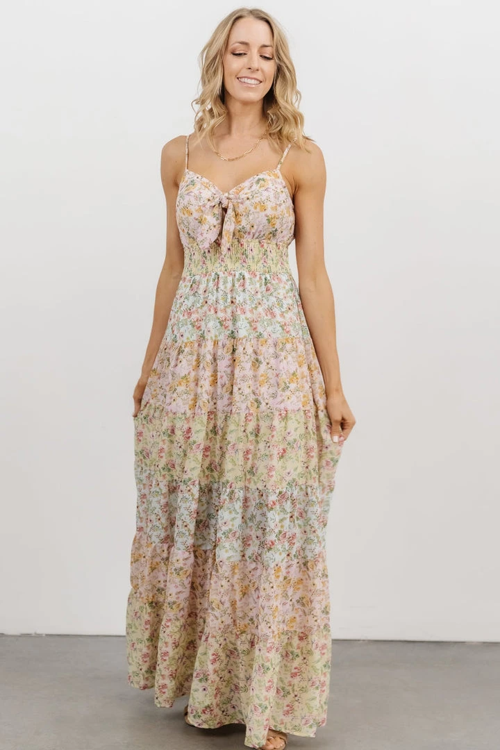 FT Dresses Azalea Tiered Maxi Dress | Multi Floral Print 1 FT Dresses Azalea Tiered Maxi Dress | Multi Floral Print