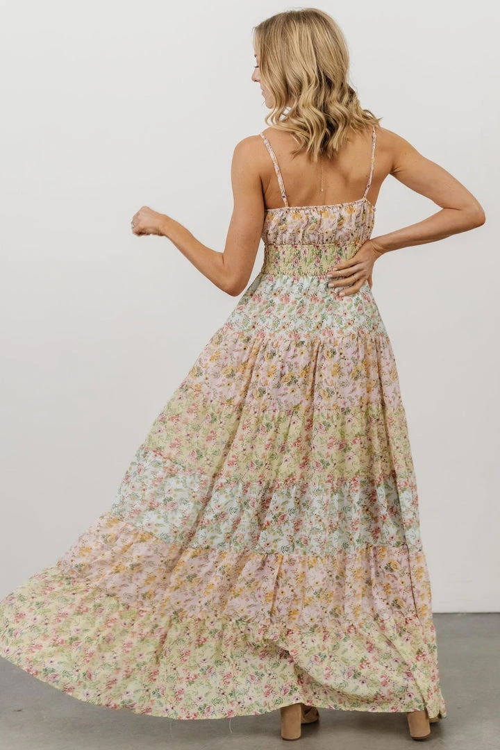 FT Dresses Azalea Tiered Maxi Dress | Multi Floral Print 2 FT Dresses Azalea Tiered Maxi Dress | Multi Floral Print