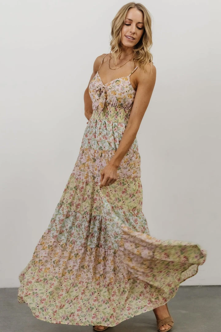 FT Dresses Azalea Tiered Maxi Dress | Multi Floral Print 4 FT Dresses Azalea Tiered Maxi Dress | Multi Floral Print