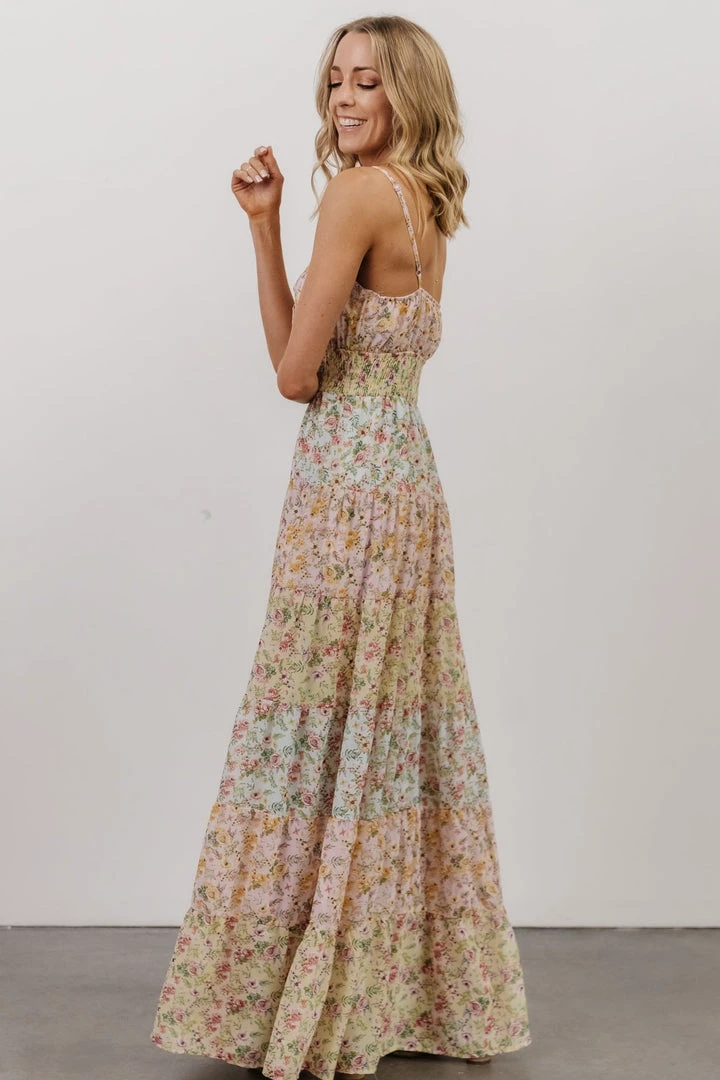 FT Dresses Azalea Tiered Maxi Dress | Multi Floral Print 5 FT Dresses Azalea Tiered Maxi Dress | Multi Floral Print