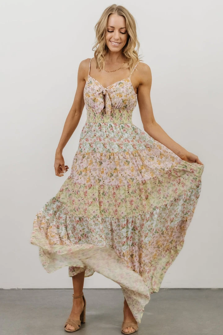 FT Dresses Azalea Tiered Maxi Dress | Multi Floral Print 9 FT Dresses Azalea Tiered Maxi Dress | Multi Floral Print