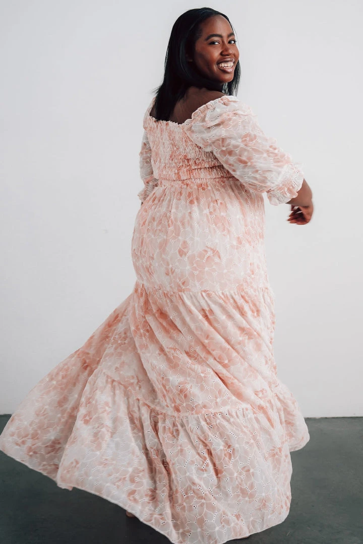 BB Custom Dresses Bailey Eyelet Maxi Dress | Apricot 6 BB Custom Dresses Bailey Eyelet Maxi Dress | Apricot