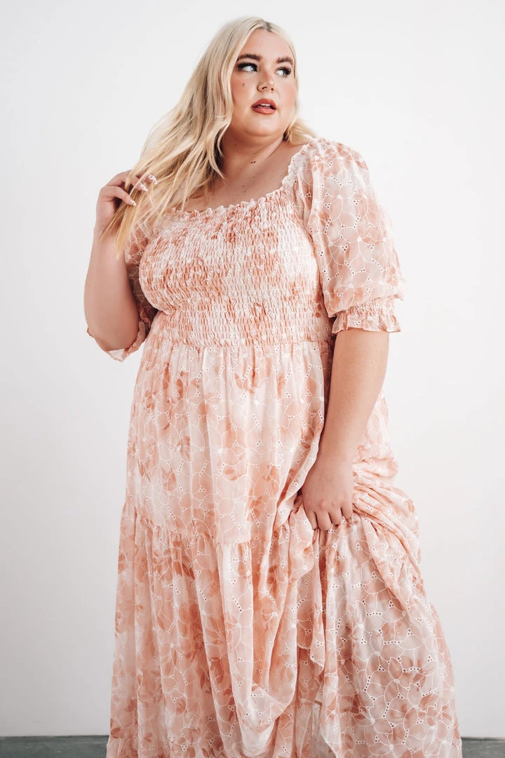BB Custom Dresses Bailey Eyelet Maxi Dress | Apricot 12 BB Custom Dresses Bailey Eyelet Maxi Dress | Apricot
