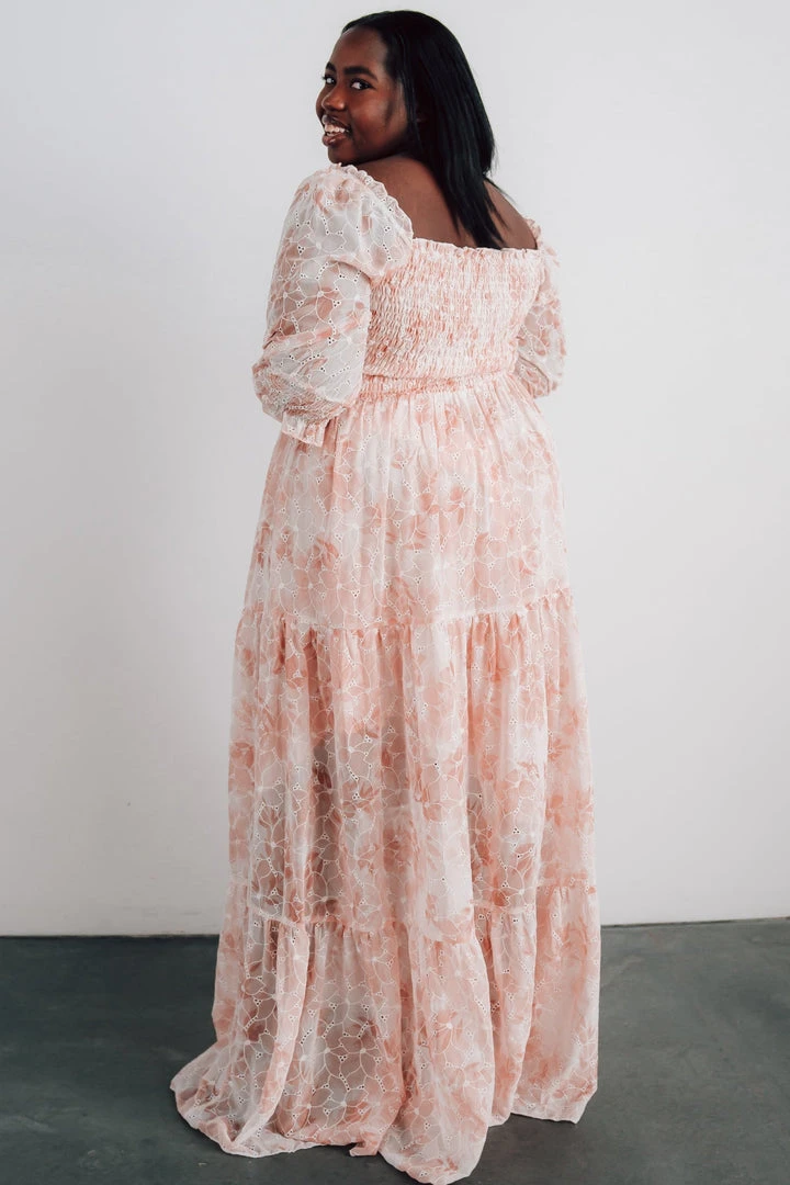 BB Custom Dresses Bailey Eyelet Maxi Dress | Apricot 5 BB Custom Dresses Bailey Eyelet Maxi Dress | Apricot