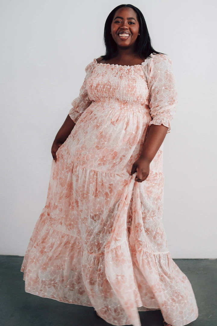 BB Custom Dresses Bailey Eyelet Maxi Dress | Apricot 7 BB Custom Dresses Bailey Eyelet Maxi Dress | Apricot