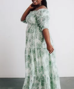 BB Custom Dresses Bailey Eyelet Maxi Dress | Sage