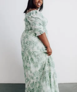 BB Custom Dresses Bailey Eyelet Maxi Dress | Sage