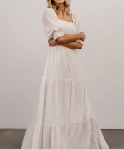 BB Custom Dresses Bailey Eyelet Maxi Dress | White 15 BB Custom Dresses Bailey Eyelet Maxi Dress | White