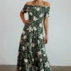 Soi Becca Smocked Maxi Dress | Green Dresses