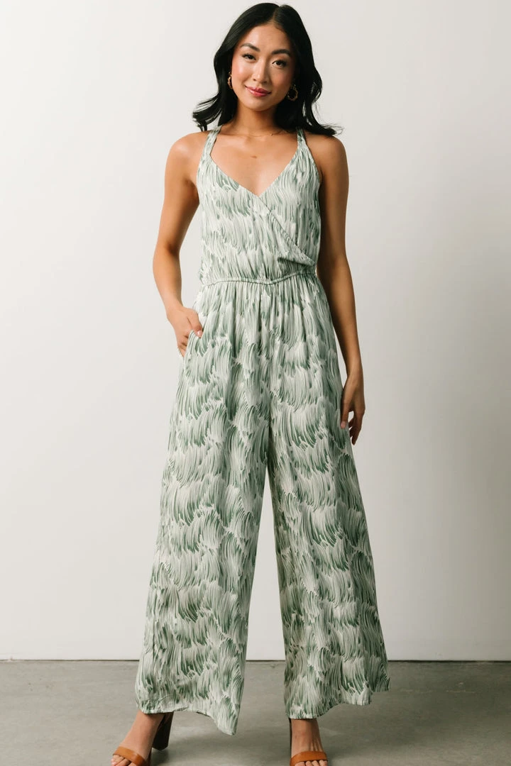 HAY Bethany Jumpsuit | Sage Print Vacation 1 HAY Bethany Jumpsuit | Sage Print Vacation