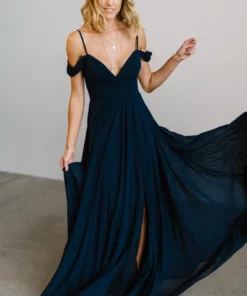 Soi Bianca Lace Maxi Dress | Navy
