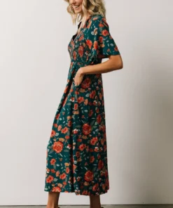 POL Dresses Botega Midi Dress | Jade Multi Floral 11 POL Dresses Botega Midi Dress | Jade Multi Floral