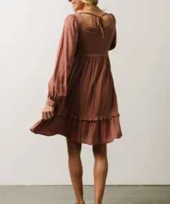 IL Brandie Embroidered Mini Dress | Dark Mauve 9 IL Brandie Embroidered Mini Dress | Dark Mauve