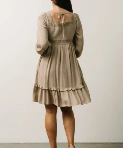 IL Brandie Embroidered Mini Dress | Natural