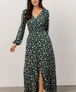 HAY Briar Maxi Dress | Green Floral Dresses