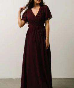 Soi Brighton Wrap Maxi Dress | Burgundy Dresses 11 Soi Brighton Wrap Maxi Dress | Burgundy Dresses