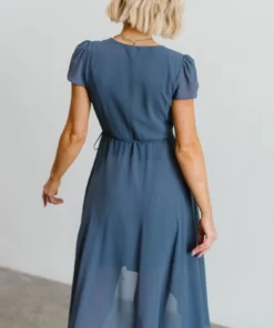 Soi Dresses Bristol Midi Wrap Dress | Blue 11 Soi Dresses Bristol Midi Wrap Dress | Blue