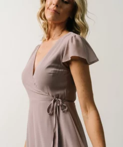Soi Bristol Midi Wrap Dress | Dusty Lilac 10 Soi Bristol Midi Wrap Dress | Dusty Lilac