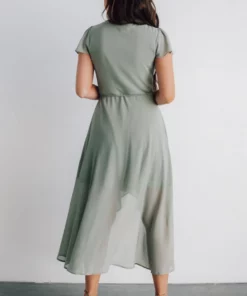 Soi Dresses Bristol Midi Wrap Dress | Sage 10 Soi Dresses Bristol Midi Wrap Dress | Sage
