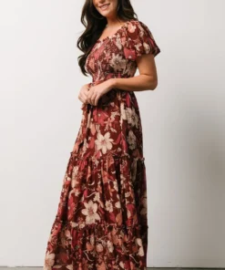 FT Britney Tiered Maxi Dress | Autumn Day Floral 10 FT Britney Tiered Maxi Dress | Autumn Day Floral